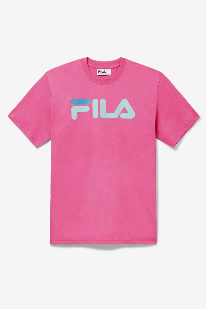 Fila T-Shirt Eagle Mens Pink - India YBV-159647